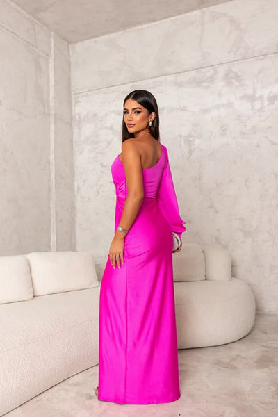 Maya – Elegant One-Shoulder Maxi Dress
