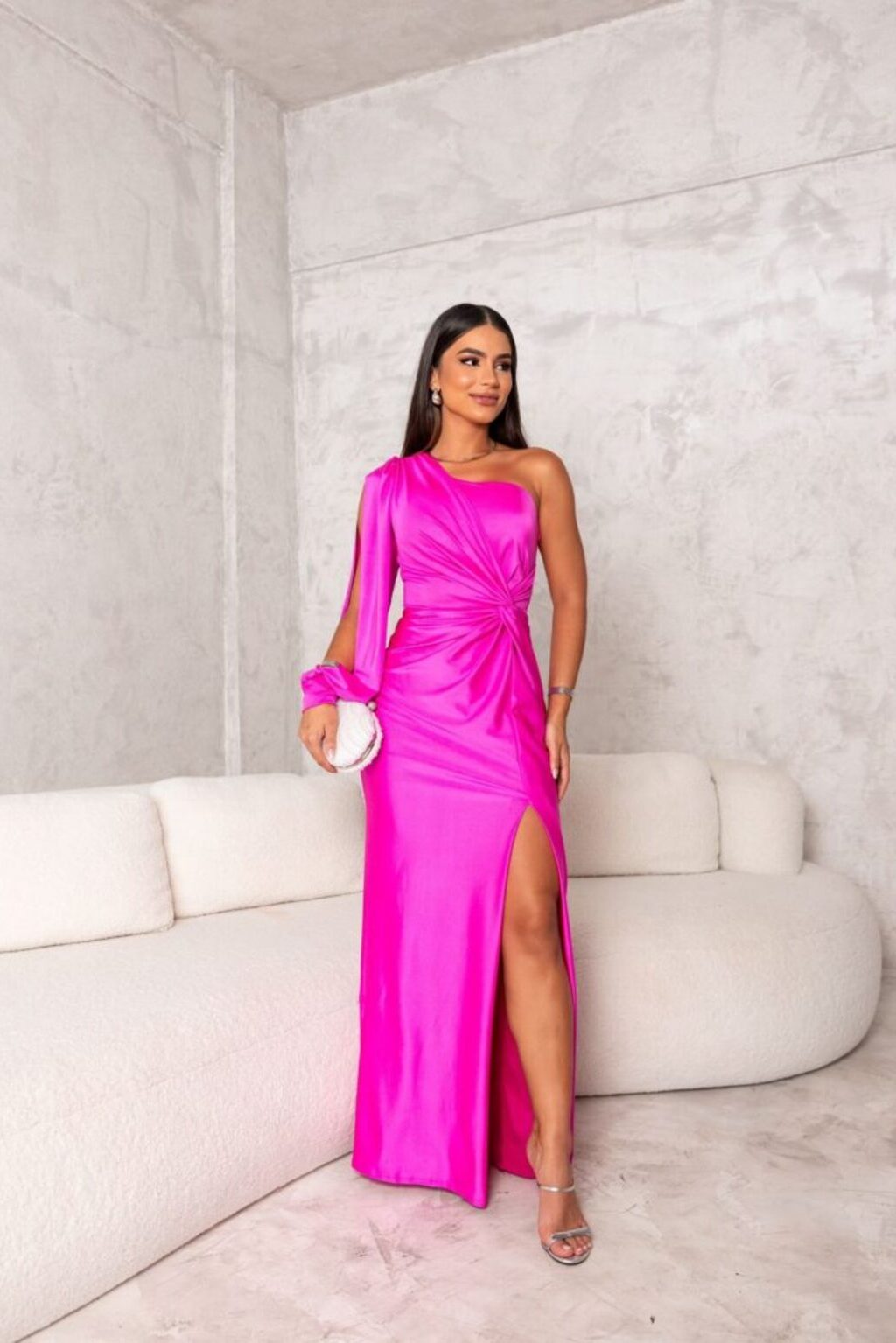 Maya – Elegant One-Shoulder Maxi Dress