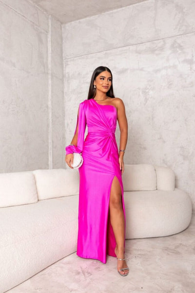 Maya – Elegant One-Shoulder Maxi Dress