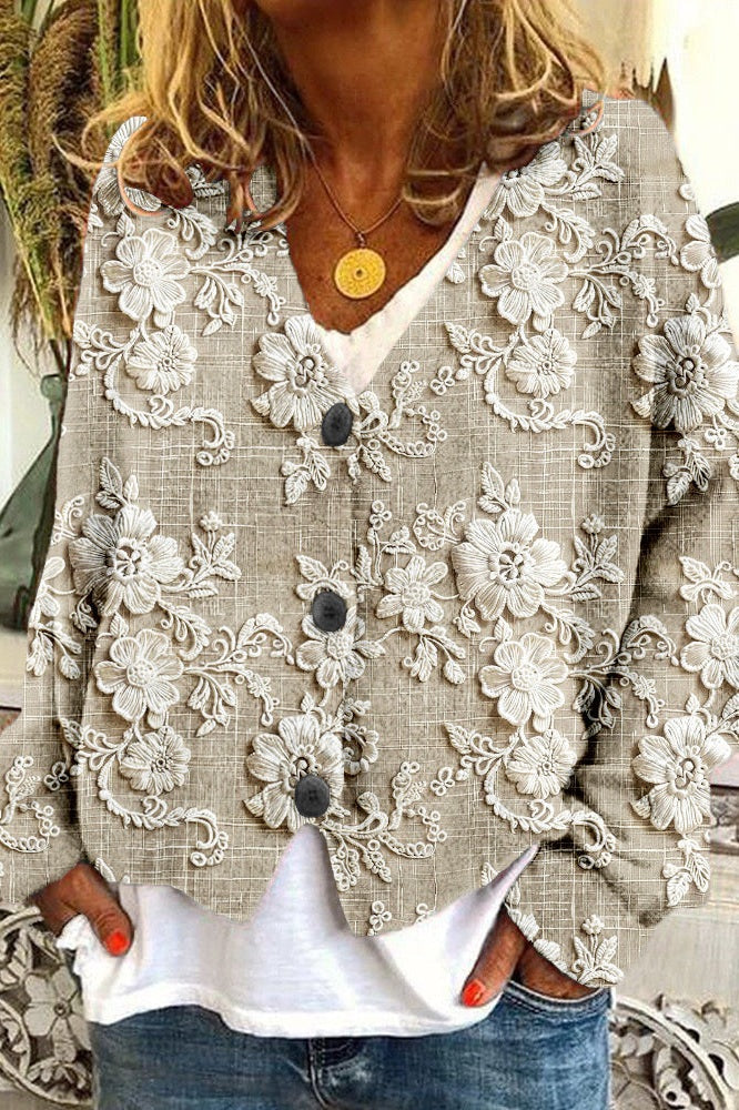 Charlotte - Flower Cardigan