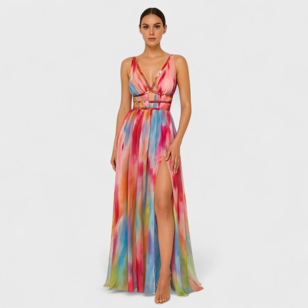 Florence - Long Painted Dress
