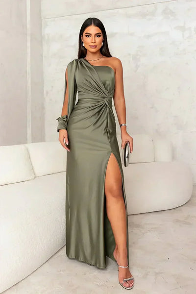 Maya – Elegant One-Shoulder Maxi Dress